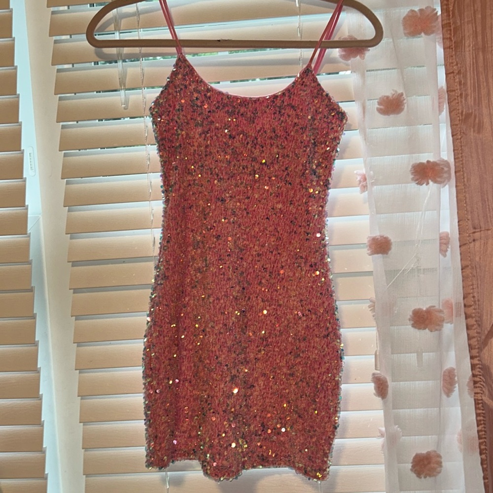 Pink Lucy in the sky sparkly dress